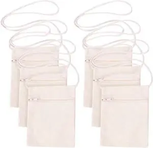 6Pcs 13x17cm Blank Canvas Crossbody Bag,Bulk Mini Zipper Shoulder Bags,Cloth Fabric Bags Painting Bags for DIY Craft 6Pcs 13x17cm Blank Canvas Crossbody Bag,Bulk Mini Zipper Shoulder Bags,Cloth Fabric Bags Painting Bags for DIY Craft