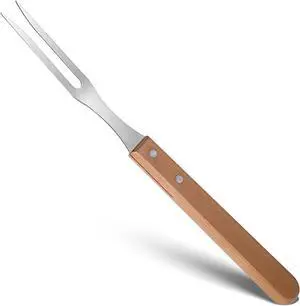 Meat Fork, 13 Inch Stainless Steel Carving Fork, Two-Pronged Design | Cooking Fork, Stainless Steel BBQ Fork with Wood Handle for Kitchen Barbecue Serving Cooking Grilling Roasting Meat Fork, 13 Inch Stainless Steel Carving Fork, Two-Pronged Design | Cooking Fork, Stainless Steel BBQ Fork with Wood Handle for Kitchen Barbecue Serving Cooking Grilling Roasting