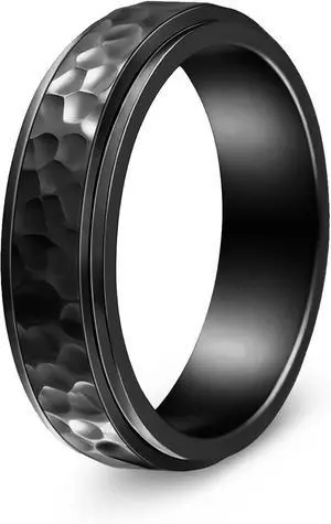 Mens Fidget Rings Spinner Anxiety Rings for Men Black/Gold/Silver Size 6-13 | Stainless Steel Cool Ring for Him, Anti Stress Ring, Everyday Comfit Wear, Gift for Men Mens Fidget Rings Spinner Anxiety Rings for Men Black/Gold/Silver Size 6-13 | Stainless Steel Cool Ring for Him, Anti Stress Ring, Everyday Comfit Wear, Gift for Men