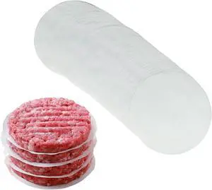 Precut 4.5 Inch Parchment Sheets for Burger Press - 200pcs Patty Separator & Baking Rounds Precut 4.5 Inch Parchment Sheets for Burger Press - 200pcs Patty Separator & Baking Rounds