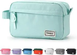 Sooez Original High Capacity Pencil Case, Big Pencil Bag Pouch Organizer | Pen Case Aesthetic Supply for Girls Adults, Portable Journaling Supplies with Easy Grip Handle & Loop, Mint Green Sooez Original High Capacity Pencil Case, Big Pencil Bag Pouch Organizer | Pen Case Aesthetic Supply for Girls Adults, Portable Journaling Supplies with Easy Grip Handle & Loop, Mint Green