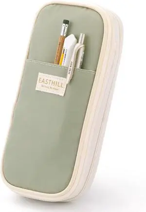 EASTHILL Big Capacity Pencil Case Large Pencil Pouch Stationery Pen Bag for Teen Girls-Green EASTHILL Big Capacity Pencil Case Large Pencil Pouch Stationery Pen Bag for Teen Girls-Green