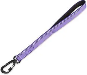 Hyhug Pets 18 Inches Short Leash with 3M Reflective Safe - Fashion and Sturdy Jacquard Weave Nylon Lead for Giant Large Medium Dogs Walking, Jogging,Camping and Training. (18 Inch, Ultra Violet) Hyhug Pets 18 Inches Short Leash with 3M Reflective Safe - Fashion and Sturdy Jacquard Weave Nylon Lead for Giant Large Medium Dogs Walking, Jogging,Camping and Training. (18 Inch, Ultra Violet)