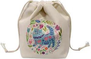 Remobia Hicol Drawstring Yarn Storage Bag, Portable Small Crochet Bag for Knitting Needles & Accessories, Gift for Craft Lovers (Cat-Blue) Remobia Hicol Drawstring Yarn Storage Bag, Portable Small Crochet Bag for Knitting Needles & Accessories, Gift for Craft Lovers (Cat-Blue)