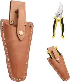 Leather Sheath for Scissors, 1Pack Leather Sheath Tool Holsters, Garden Pruner Sheath, Belt Holder Pouch Bag, Protective Leather Cover, Leather Hand Pruner Sheath for Garden Pliers with Snap Leather Sheath for Scissors, 1Pack Leather Sheath Tool Holsters, Garden Pruner Sheath, Belt Holder Pouch Bag, Protective Leather Cover, Leather Hand Pruner Sheath for Garden Pliers with Snap