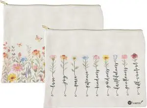Canvas Cosmetic Bags Cotton Makeup Bag for Women Zipper Bags Bulk Travel Toiletry Bag Small Cosmetic Pouch Multi-Purpose Makeup Canvas Bag Canvas Cosmetic Bags Cotton Makeup Bag for Women Zipper Bags Bulk Travel Toiletry Bag Small Cosmetic Pouch Multi-Purpose Makeup Canvas Bag