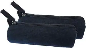 Enyuwlcm Heavy Canvas Stationery Simple Small Pencil Case and Durable Black Pencil Pouch Bag with Handmade Zipper Set of 2 Enyuwlcm Heavy Canvas Stationery Simple Small Pencil Case and Durable Black Pencil Pouch Bag with Handmade Zipper Set of 2