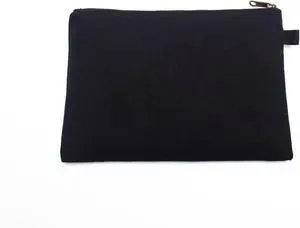 Zipper Pouch Storage Bag - Simple and Stylish Women's Cosmetic and Travel Bag - Cotton Canvas - Ideal for Stationery Zipper Pouch Storage Bag - Simple and Stylish Women's Cosmetic and Travel Bag - Cotton Canvas - Ideal for Stationery