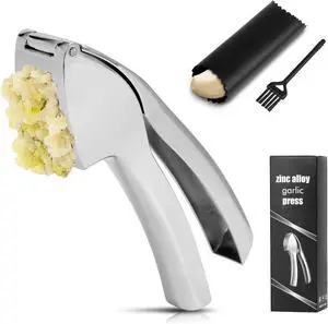 Garlic Press Crusher Mincer, Heavy Duty Kitchen Tool, Dishwasher Safe Garlic Press Crusher Mincer, Heavy Duty Kitchen Tool, Dishwasher Safe