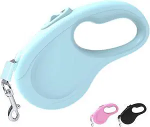 Retractable Dog Leash for Small Medium Dogs, 16Ft/5M, Blue | Light Weight, Up to 50lbs Dog, Strong Nylon Tape, 360° Tangle-Free, One-Hand Brake Retractable Dog Leash for Small Medium Dogs, 16Ft/5M, Blue | Light Weight, Up to 50lbs Dog, Strong Nylon Tape, 360° Tangle-Free, One-Hand Brake