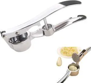 3-in-1 Multifunctional Garlic Press Heavy Duty Garlic Mincer, Ginger Crusher & Nut Cracker/Cherry Pitter, Ergonomic Easy Squeeze, Rust Proof & Dishwasher Safe 3-in-1 Multifunctional Garlic Press Heavy Duty Garlic Mincer, Ginger Crusher & Nut Cracker/Cherry Pitter, Ergonomic Easy Squeeze, Rust Proof & Dishwasher Safe