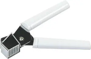 Chef Craft Classic Garlic and Spice Press, 6.88 inch, White and Chrome Chef Craft Classic Garlic and Spice Press, 6.88 inch, White and Chrome