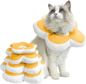 Cat Cone Collar,Cute Flower Waterproof Elizabethan e Collar for Cat and Small Dog Anti-Bite Lick Wound Healing Protective Neck Cone After Surgery Recovery Collar for Small Pet,All-Season Style Cat Cone Collar,Cute Flower Waterproof Elizabethan e Collar for Cat and Small Dog Anti-Bite Lick Wound Healing Protective Neck Cone After Surgery Recovery Collar for Small Pet,All-Season Style