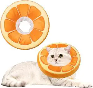 Soft Cat Cone Collar, Cute Cats Recovery Collar Suitable for Cats | Cat cone for Small, Medium, Large cat,Elizabethan Neck Collar for Cats After Surgery (Orange, Small) Soft Cat Cone Collar, Cute Cats Recovery Collar Suitable for Cats | Cat cone for Small, Medium, Large cat,Elizabethan Neck Collar for Cats After Surgery (Orange, Small)