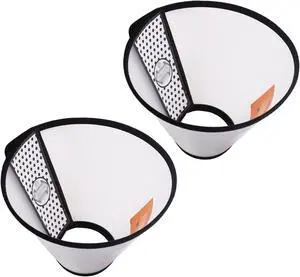 2 Pcs Cat Cone Dog Con,Adjustable Recovery Pet Cone,Fits Neck 7-11 inch Adjustable,Plastic Elizabethan Collar for Cats Kitten Small Dog After 2 Pcs Cat Cone Dog Con,Adjustable Recovery Pet Cone,Fits Neck 7-11 inch Adjustable,Plastic Elizabethan Collar for Cats Kitten Small Dog After
