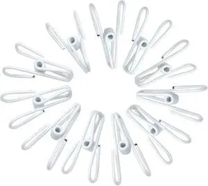 2 Inch Chip Clips White,Steel Clothes Pins Utility PVC-Coated Steel Clips for Food Package Chips Bag Parper (20, White) 2 Inch Chip Clips White,Steel Clothes Pins Utility PVC-Coated Steel Clips for Food Package Chips Bag Parper (20, White)