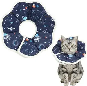 Cat Cone Collar Adjustable, Protective Recovery Collar Soft, Cat Cone for Prevent Licking Wound After Surgery, Pet Neck Cone for Kitten CatsM Cat Cone Collar Adjustable, Protective Recovery Collar Soft, Cat Cone for Prevent Licking Wound After Surgery, Pet Neck Cone for Kitten CatsM