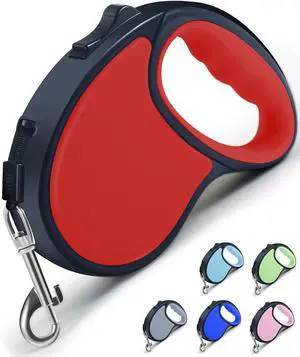 Retractable Dog Leash 16Ft/5M for Small Medium Dogs, Red Retractable Dog Leash 16Ft/5M for Small Medium Dogs, Red