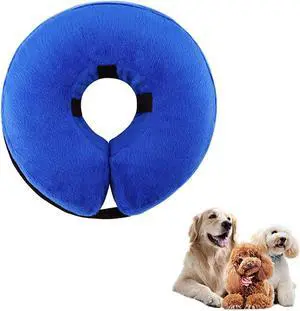 THAIN Soft Dog Recovery Protective Collar After Surgery-Cone Inflatable Collar for Dogs and Cats - Adjustable Washable Elizabethan Collar (S) THAIN Soft Dog Recovery Protective Collar After Surgery-Cone Inflatable Collar for Dogs and Cats - Adjustable Washable Elizabethan Collar (S)