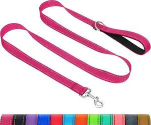 Taglory Reflective Dog Leash for Small Dogs, 3/4in x 4ft, Hot Pink | Ideal for Night Walking, Strong for Sudden Pulls, Lightweight & Gentle on the Neck, Soft Padded Handle Taglory Reflective Dog Leash for Small Dogs, 3/4in x 4ft, Hot Pink | Ideal for Night Walking, Strong for Sudden Pulls, Lightweight & Gentle on the Neck, Soft Padded Handle