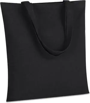 2 Pcs Canvas Tote Bags, Natural Color Tote Bags 15 x 16 inch Sustainable Eco Friendly reusable, for Grocery Bags, DIY Gift Bags, Shopping Bags (Black) 2 Pcs Canvas Tote Bags, Natural Color Tote Bags 15 x 16 inch Sustainable Eco Friendly reusable, for Grocery Bags, DIY Gift Bags, Shopping Bags (Black)