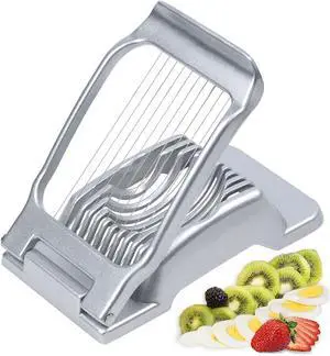 Egg Slicer for Hard Boiled Eggs Heavy Duty Fruit Egg Cutter with Stainless Steel Wire Egg Slicer for Hard Boiled Eggs Heavy Duty Fruit Egg Cutter with Stainless Steel Wire