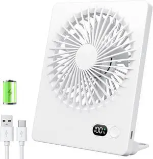 Zuvas Desk Fan Small Rechargeable Battery Table Fans for travel Ultra Quiet | 180° Tilt Folding, LED Dislay, Portable Fan Slim Design, 3 Speed Adjustable, for Office Bedroom Desktop, Cruise Essentials Zuvas Desk Fan Small Rechargeable Battery Table Fans for travel Ultra Quiet | 180° Tilt Folding, LED Dislay, Portable Fan Slim Design, 3 Speed Adjustable, for Office Bedroom Desktop, Cruise Essentials