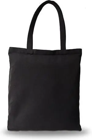 Canvas Zipper Tote Bag, 14"x16", Black, Plain, Zippered, Bulk Canvas Zipper Tote Bag, 14"x16", Black, Plain, Zippered, Bulk