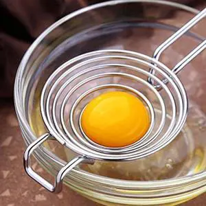 Silver Egg Separator, Yolk White Separator Tool, Food Grade Stainless Steel Egg Divider Egg Sieve Egg Extractor, Kitchen Gadget Cooking Baking Tool, Dishwasher Safe Specialty Tools Silver Egg Separator, Yolk White Separator Tool, Food Grade Stainless Steel Egg Divider Egg Sieve Egg Extractor, Kitchen Gadget Cooking Baking Tool, Dishwasher Safe Specialty Tools