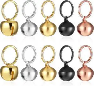 10 Pcs Small Bell for Dog Collar, 1/2 Inch Dog Bells, Pet Dogs and Cats Collar Bells for Puppy Collars, Pet Collar Accessories, Secure Attachment, Clear Ringing Sound 10 Pcs Small Bell for Dog Collar, 1/2 Inch Dog Bells, Pet Dogs and Cats Collar Bells for Puppy Collars, Pet Collar Accessories, Secure Attachment, Clear Ringing Sound