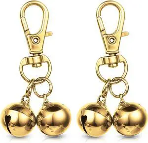 2 Pcs Bells for Dog Collars Mini Dog Collar Bell Pet Pendant Accessories Dogs Training Bell Collar Gold Training Collars Charm for Dogs and Cats 2 Pcs Bells for Dog Collars Mini Dog Collar Bell Pet Pendant Accessories Dogs Training Bell Collar Gold Training Collars Charm for Dogs and Cats