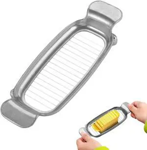 Butter & Cheese Slice Cutter Stainless Steel Multipurpose Butter and Cheese Cutter Slicer with Ergonomic handle Portable Grip for block cheese, Fruit Baking Butter & Cheese Slice Cutter Stainless Steel Multipurpose Butter and Cheese Cutter Slicer with Ergonomic handle Portable Grip for block cheese, Fruit Baking