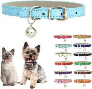 Blue XXS Dog Collar with Bell,Soft Pu Leather Female Puppy Collar with Bells Basic Girls Cat Collar with Bells for XXS XSmall Small Medium Pet Cats Kitten Tiny Animal Yorkie Chihuahua,XXSmall Blue XXS Dog Collar with Bell,Soft Pu Leather Female Puppy Collar with Bells Basic Girls Cat Collar with Bells for XXS XSmall Small Medium Pet Cats Kitten Tiny Animal Yorkie Chihuahua,XXSmall