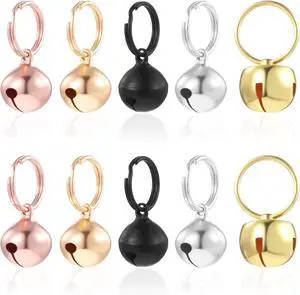 10 Pcs Bell for Dog Collar, 1/2 Inch Small Bell for Dog Collar for Puppy Collars, Secure Attachment, Clear Ringing Sound 10 Pcs Bell for Dog Collar, 1/2 Inch Small Bell for Dog Collar for Puppy Collars, Secure Attachment, Clear Ringing Sound