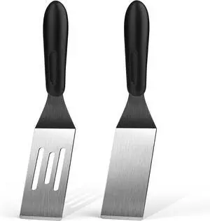 Small Spatula 2 Pieces, Mini Serving Metal Spatula for Serving and Turning | Ideal for Pancakes, Brownies, Desserts, Cookie, Eggs or Small Pan Small Spatula 2 Pieces, Mini Serving Metal Spatula for Serving and Turning | Ideal for Pancakes, Brownies, Desserts, Cookie, Eggs or Small Pan