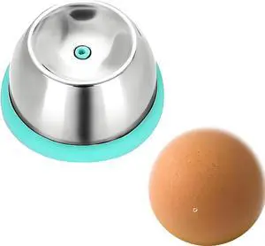 Egg Piercer for Raw Eggs, Stainless Steel Egg Poker, Green | Stainless Steel Needle, Retractable Pin for Boiling Eggs, Peeler to Get Good Hard Boiled Eggs Egg Piercer for Raw Eggs, Stainless Steel Egg Poker, Green | Stainless Steel Needle, Retractable Pin for Boiling Eggs, Peeler to Get Good Hard Boiled Eggs