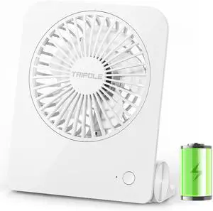 TriPole Desk Fan Small Portable Fan 2000 mAh Rechargeable Battery, 4.5 Inch | 180° Tilt Folding, Fast Charging, Quiet Mini Travel Fan with 3 Speeds Adjustable for Home Office Desktop TriPole Desk Fan Small Portable Fan 2000 mAh Rechargeable Battery, 4.5 Inch | 180° Tilt Folding, Fast Charging, Quiet Mini Travel Fan with 3 Speeds Adjustable for Home Office Desktop