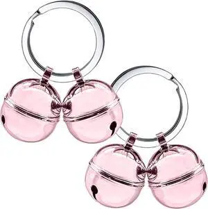 Cat Bells, 4 Loud Copper Collar Bells for Cat Dog Pet Tracker Training(pink) Cat Bells, 4 Loud Copper Collar Bells for Cat Dog Pet Tracker Training(pink)
