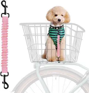 Dog Seat Belt for Bike Basket, Shock Absorbing Lead Bicycle Safety Leash | Unique Quick-lock Device Fits Most Baskets, Elastic Buffer Prevents Your Pet from Choking, with Reflective Strips Dog Seat Belt for Bike Basket, Shock Absorbing Lead Bicycle Safety Leash | Unique Quick-lock Device Fits Most Baskets, Elastic Buffer Prevents Your Pet from Choking, with Reflective Strips