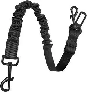 Dog Seat Belt for Car, Retractable Adjustable Nylon Pet Seatbelts for Vehicle Headrests, Elastic & Durable Car Harness, Dogs Leash Accessories for Bicycles (Only Leash Black) Dog Seat Belt for Car, Retractable Adjustable Nylon Pet Seatbelts for Vehicle Headrests, Elastic & Durable Car Harness, Dogs Leash Accessories for Bicycles (Only Leash Black)