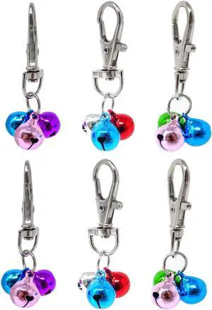 Honbay 6PCS Dog Bell Training Charm Pendants for Pet Necklace Collar Honbay 6PCS Dog Bell Training Charm Pendants for Pet Necklace Collar