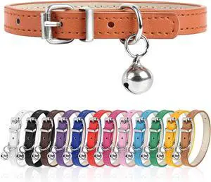 S Dog Collar for Small Dogs Adjustable Dog Collars Cat Collar for Small Medium Large Dogs 3/8 inch Width (Orange, S) S Dog Collar for Small Dogs Adjustable Dog Collars Cat Collar for Small Medium Large Dogs 3/8 inch Width (Orange, S)