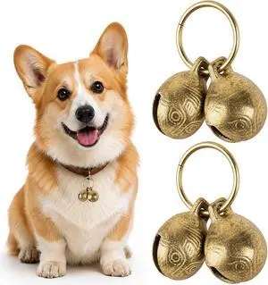 Copper Bells for Dog Collars,Brass Dog Bells, Extra Loud for Pet Tracking, Anti Theft for Little Puppy & Kitten, Anti Lost Pets Pendant Accessories Copper Bells for Dog Collars,Brass Dog Bells, Extra Loud for Pet Tracking, Anti Theft for Little Puppy & Kitten, Anti Lost Pets Pendant Accessories