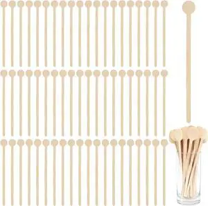 100Pcs Coffee Stirrers 7.1 Inch Coffee Stir Sticks, Natural Wooden Coffee Stirrers With Round Ends, Disposable Biodegradable Cafe Grade Wood Beverage Mixer for Coffee Cocktails Milk Tea 100Pcs Coffee Stirrers 7.1 Inch Coffee Stir Sticks, Natural Wooden Coffee Stirrers With Round Ends, Disposable Biodegradable Cafe Grade Wood Beverage Mixer for Coffee Cocktails Milk Tea