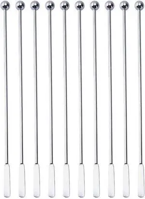 20 pcs Stainless Steel Coffee Beverage Stir Sticks Cocktail Stirrers Drink Swizzle Stick 7.4" Swizzle Stick Picks Tools 20 pcs Stainless Steel Coffee Beverage Stir Sticks Cocktail Stirrers Drink Swizzle Stick 7.4" Swizzle Stick Picks Tools