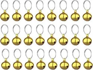 SKYPIA Round Dog Bells Dog Charm Bells Pet Pendant, 3 PCS Anti-Lost Training Bells for Collars, Suitable for Pet Pendant Accessories 1/2-Inch Gold SKYPIA Round Dog Bells Dog Charm Bells Pet Pendant, 3 PCS Anti-Lost Training Bells for Collars, Suitable for Pet Pendant Accessories 1/2-Inch Gold