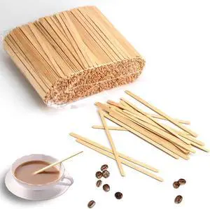 Disposable Birchwood Coffee Stirrer Sticks Tea Stirrer Beverage Stirrer Craft Stick 4.5 inch with Round end (Pack of 1000) Wood Disposable Birchwood Coffee Stirrer Sticks Tea Stirrer Beverage Stirrer Craft Stick 4.5 inch with Round end (Pack of 1000) Wood
