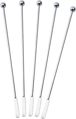 20 pcs Stainless Steel Coffee Beverage Stir Sticks Cocktail Stirrers Drink Swizzle Stick 7.4" Swizzle Stick Picks Tools 20 pcs Stainless Steel Coffee Beverage Stir Sticks Cocktail Stirrers Drink Swizzle Stick 7.4" Swizzle Stick Picks Tools