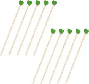 100 Pieces Disposable Wooden Coffee Stirrers Green Heart Wooden Coffee Stir Sticks Wooden Stirrers Wooden Drink Stirrer Sticks for Coffee Cocktail Milk Beverage, 6.1 Inches 100 Pieces Disposable Wooden Coffee Stirrers Green Heart Wooden Coffee Stir Sticks Wooden Stirrers Wooden Drink Stirrer Sticks for Coffee Cocktail Milk Beverage, 6.1 Inches
