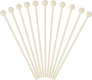 Rock Candy Sticks with Ball Penta Angel 50Pcs 6Inch Wooden Cake Pop Treat Sucker Swizzle Stirrer Sticks for Christmas Birthday Party Chocolate Cake Topper Decoration (Natural Wood, 15cm) Rock Candy Sticks with Ball Penta Angel 50Pcs 6Inch Wooden Cake Pop Treat Sucker Swizzle Stirrer Sticks for Christmas Birthday Party Chocolate Cake Topper Decoration (Natural Wood, 15cm)